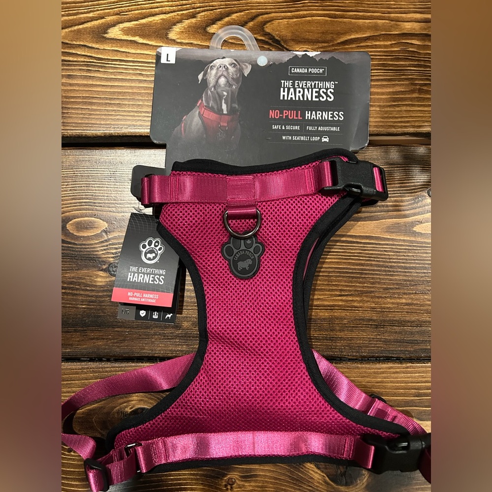 Canada Pooch Large Pink No Pull Harness